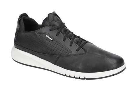 geox sneaker schwarz herren|More.